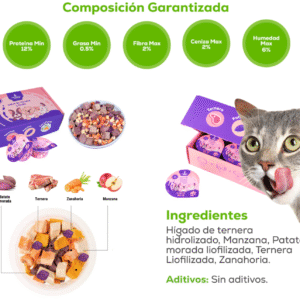 Snacks Liofilizados Ternera y Frutas Calabaza Pets x12 uds