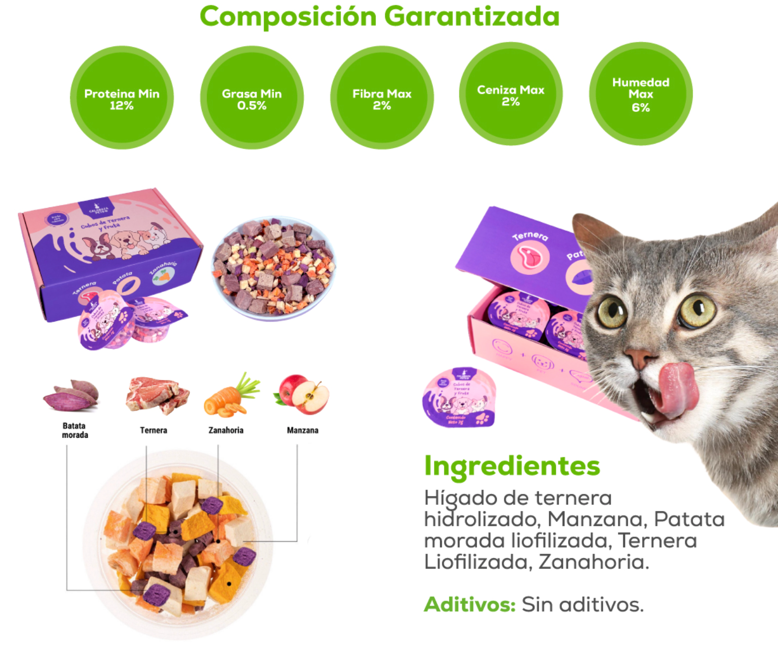Snacks Liofilizados Ternera y Frutas Calabaza Pets x12 uds - Imagen 2