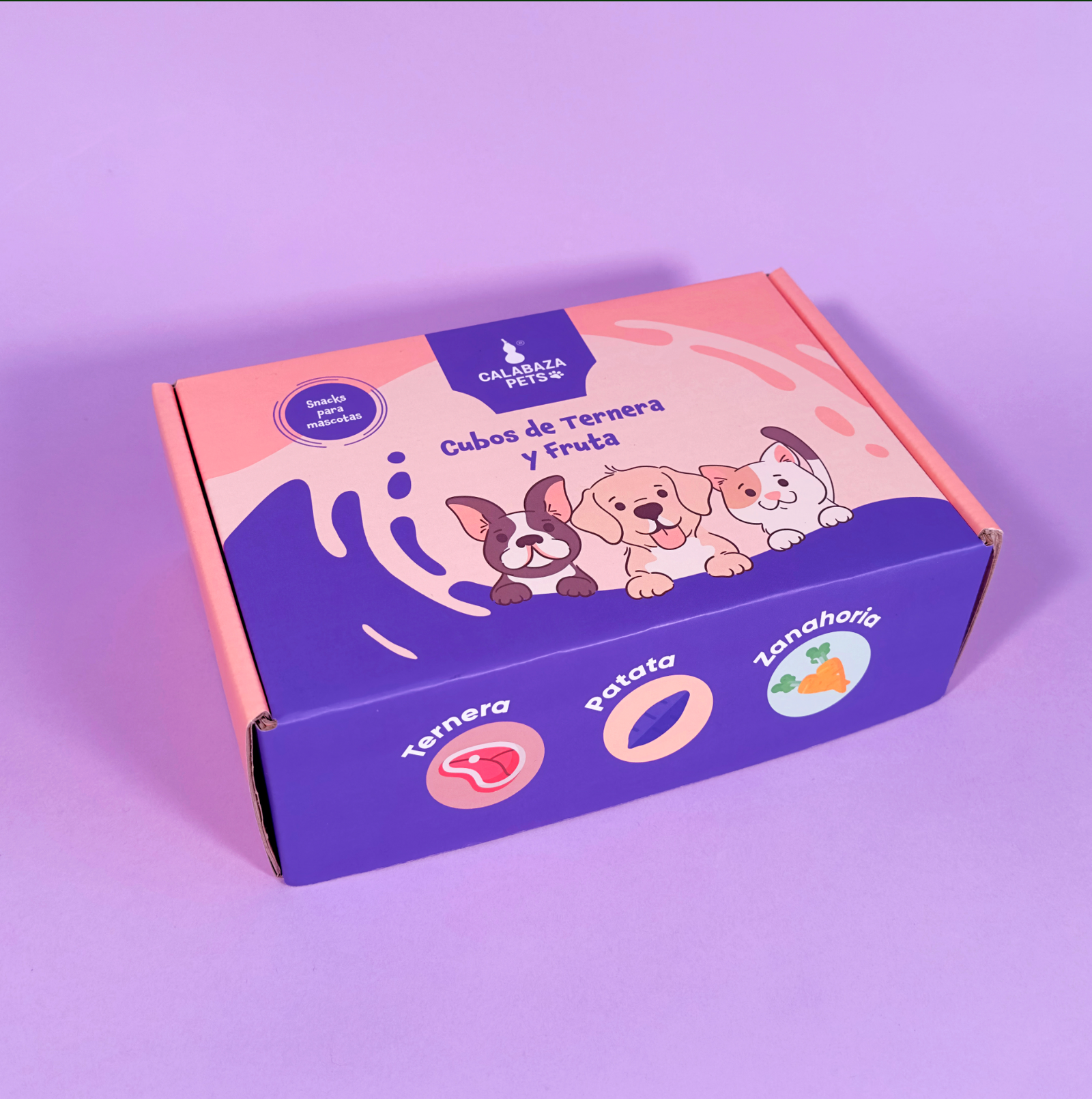 Snacks Liofilizados Ternera y Frutas Calabaza Pets x12 uds