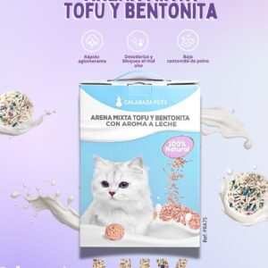 Arena Mixta Tofu Y Bentonita Con Aroma A Leche